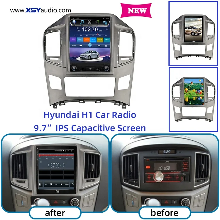  Автомобильный dvd-плеер в стиле Tesla Android 8 1 PX9 ядер для Hyundai H1 4 Гб ОЗУ GPS-навигация видео радио Fm-конвертер стерео