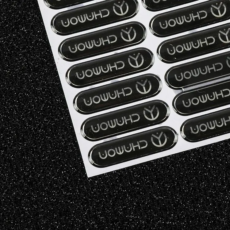 Custom Two Parts Fridge Magnet Qr Code Soft 1 Inch Round Dome Badge Reels 3D Logo Epoxy Sticker