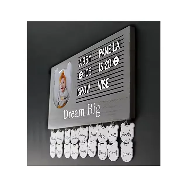 OEM New Design Baby Guest Book Alternative Traditional Guest Book Picture Frame