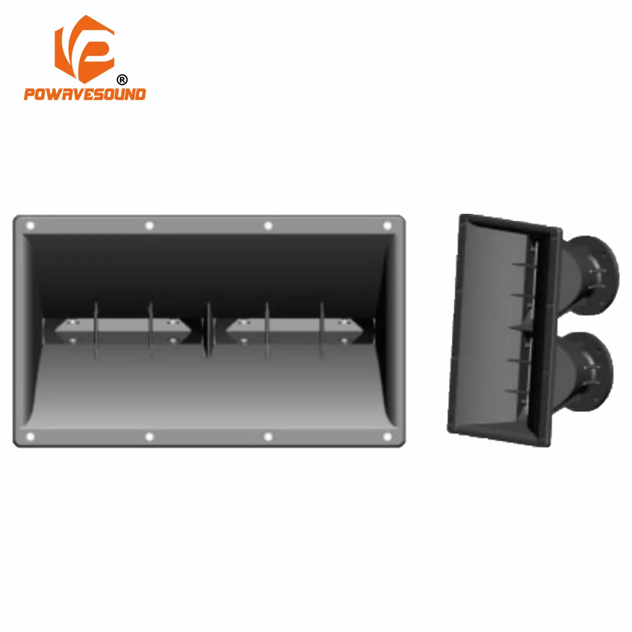 Line array speaker accessory 2 tweeter plastic horn 50mm and 38mm exit waveguide for pro audio system application