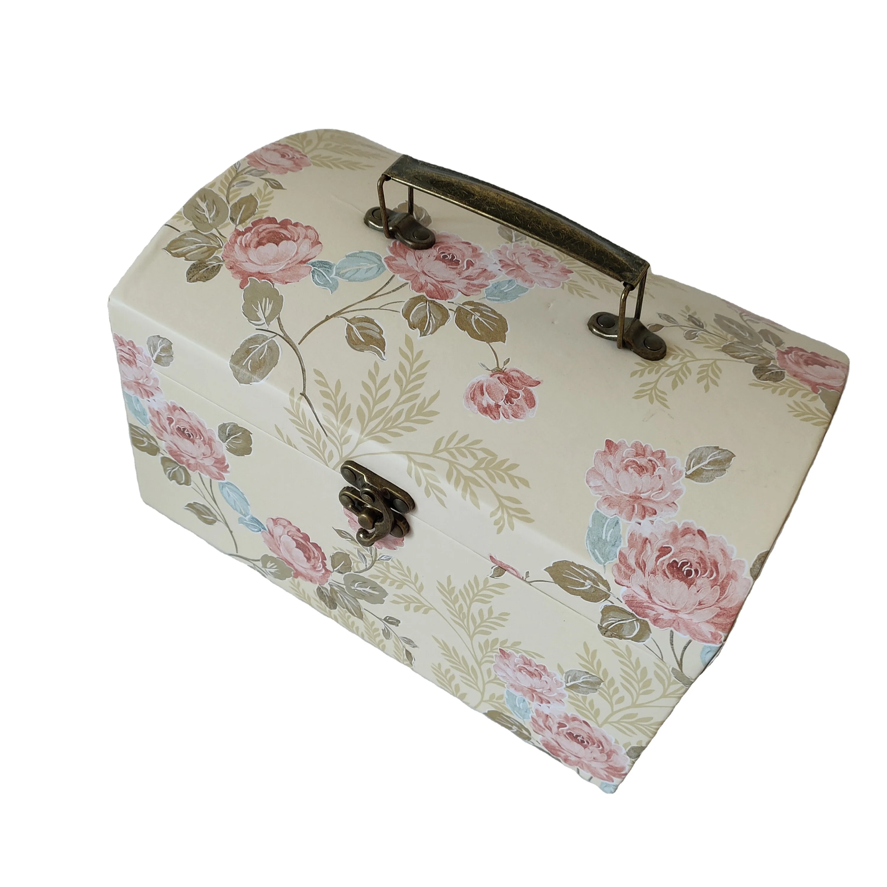 nice cardboard gift box for wedding gift packing for birthday party packing gift box with metal handle