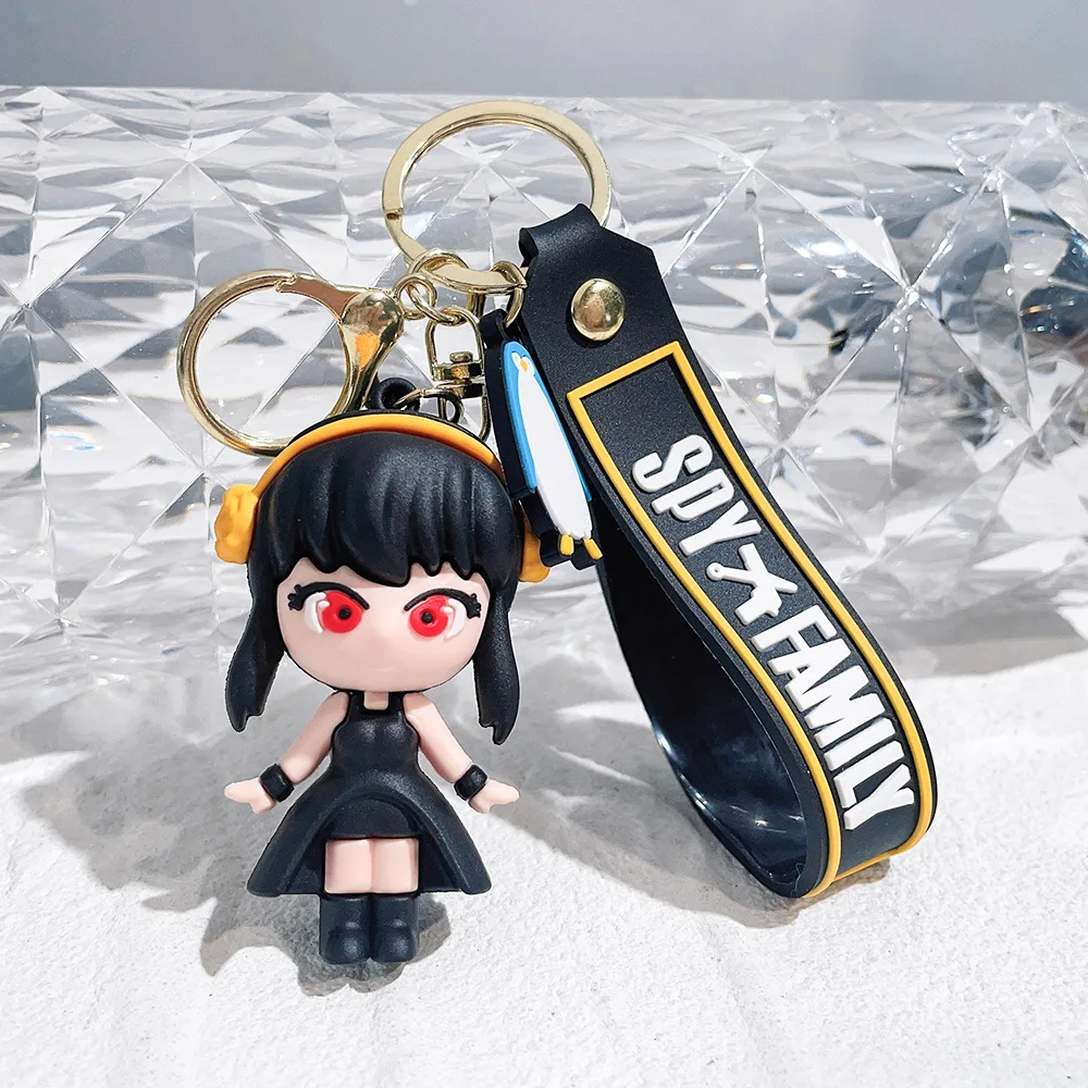 Cartoon Cute Spy Playhouse Soft PVC Keychain Ania Doll Mobile Pendant Keychain Wholesale