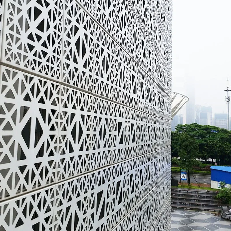 Facades Panel Decoration Perforated Metal Sheet Aluminium Exterior Wall Cladding Facade Panels