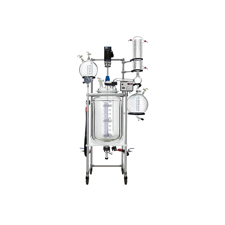 High Quality Lab Use Chemical Machine 100 Liter Single Jacketed Glass Lined Reactor
