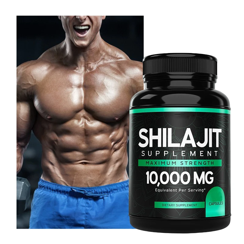 Private Label Sports Nutrition Shilajit Supplement Immune Support Blood Health Himalayan Pure Shilajit Capsules