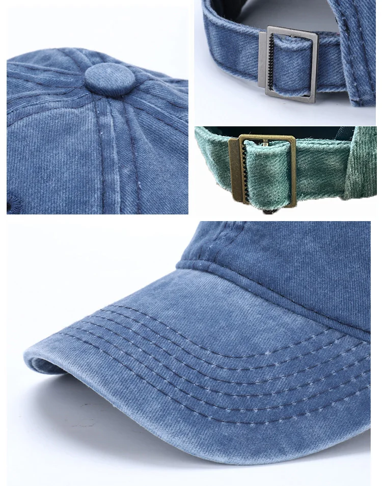 Wholesale Outdoor Sports Vintage Distressed Washed Cotton 3d Embroidery Baseball Caps Unstructured Dad Hats With Custom Logo