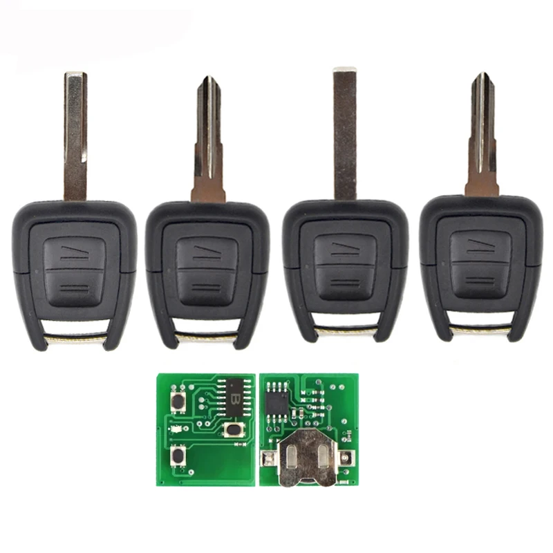 Дистанционный ключ 2 кнопки 433 мГц ID40 чип для Opel DELPHI Vauxhall Astra 1998-2005 HU43 HU100 YM28 HU46 брелок