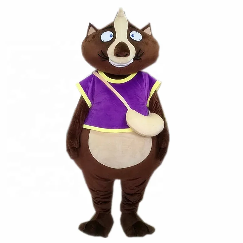 Customized logo/ color Life size walking party wombat mascot costume for adult wombat mascot costume