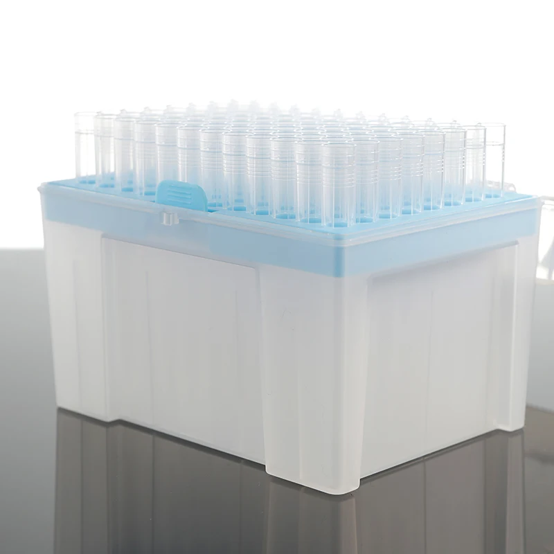 1000ul Blue Color Universal Disposable Pipette Tips for Laboratory Use Null-filter Transfer Polypropylene/PP Pipettes Sterile