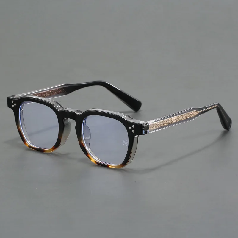 Japanese Style Luxury Thick Frame Blue Light Blocking Optical Glasses Women Vintage Round Eyewear Eyeglasses Frames For Men