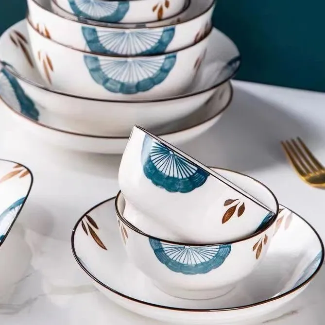 Savall HoReCa  ceramic 8 inch  porcelain ceramic dinner sets bone china colorful Dinnerware sets hotel restaurant