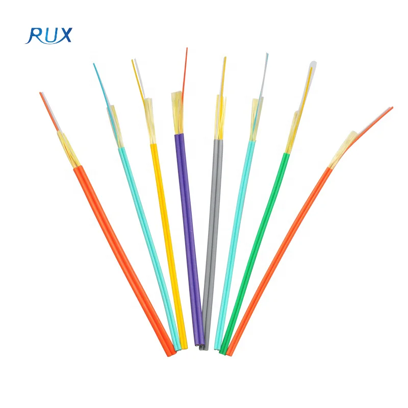 Duplex Aramid Yarn Strengthened Distribution G657A GJFJBH Indoor Fiber Optical Cable