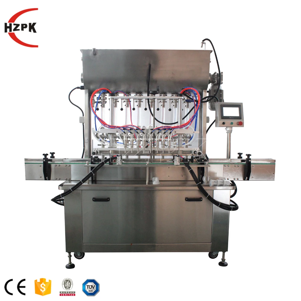 HZPK Automatic chili sauce paste detergent drinking water liquid bottle filling Packing Machine production line