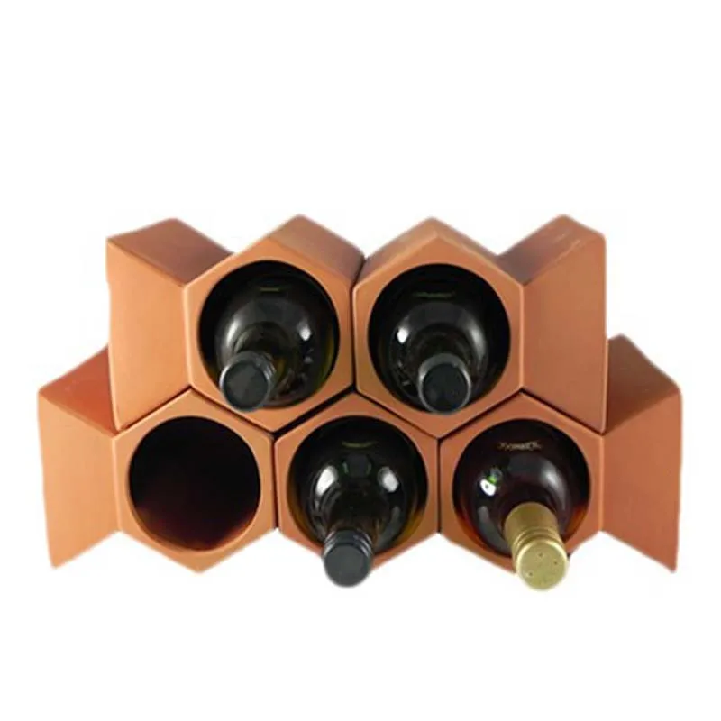 Home decoration high quality terracotta wine bottle rack