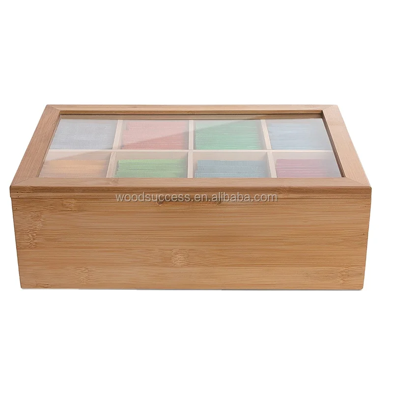 customized luxury wooden tea box storage box Original Tea Pack Bamboo Packaging Box with Logo