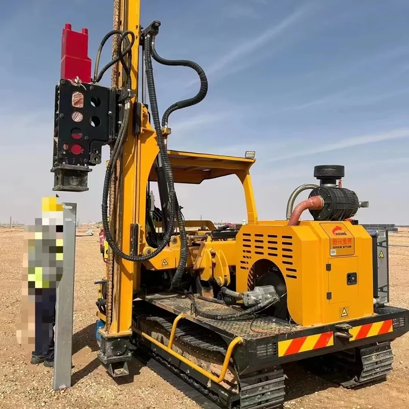 Hydraulic Photovoltaic Post Pile Driver/ Pile driving machine wholesale