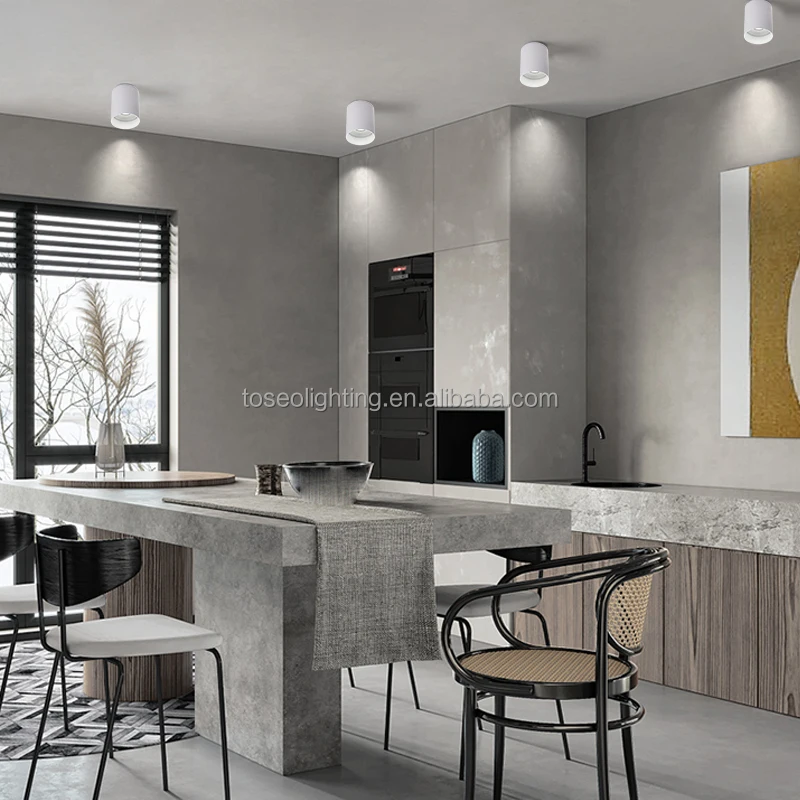 Adjustable Downlight Gu10 Surface Mounted spotlight Aluminium Led  ceiling lights fixtures