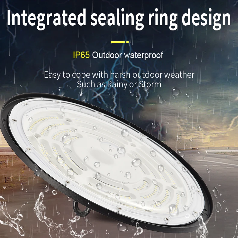 200W 300W 500W 6500K  High Brightness Industrial Lighting Workshop Warehouse Garage LED Lamp AC110-260V LED High Bay Light