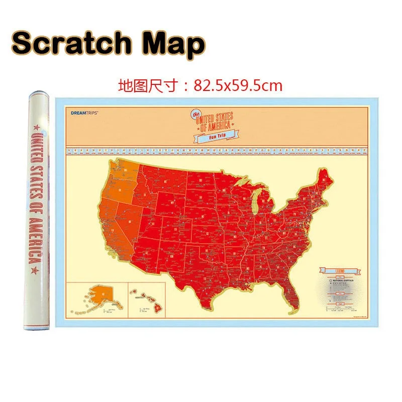 Customized luckies modernized life personalised scratch off world map poster