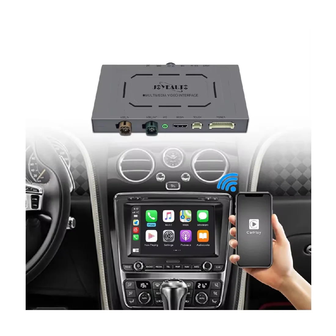 JoyeAuto Apple CarPlay interface box  android auto hands free phone calls For Volkswagen Touareg 8.0inch 2010-2017
