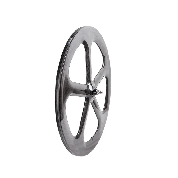 Five Spoke Wheel With Novatec Hub Carbon 5 Spoke Bicycle Wheel
