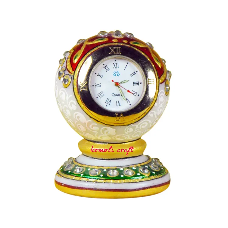 Hand painted kundanwork ethnic pillar marble tower watch Indian wedding favors