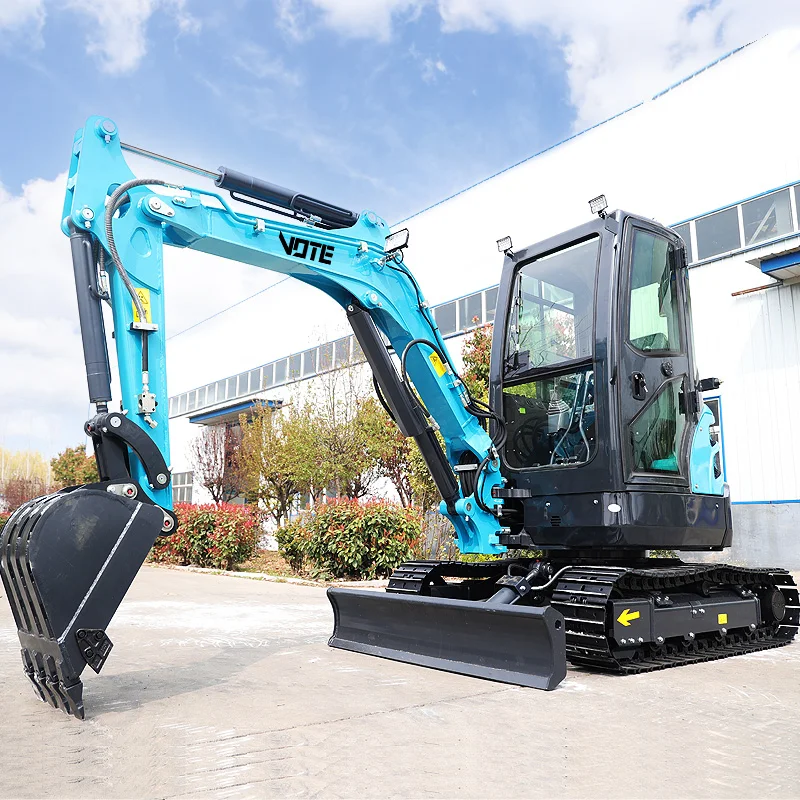 VOTE FREE SHIPPING Mini Excavator 1 Ton 2 Ton EPA Kubota Engine  Digger  Farm Small Excavators 3.5 Machine Prices Mini Excavator