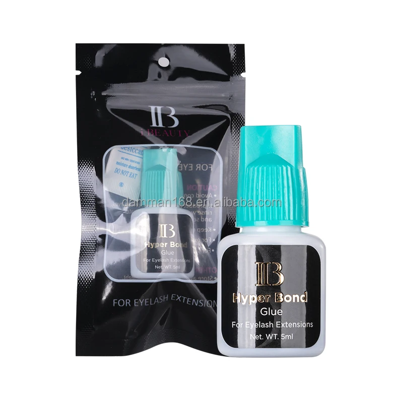 IB Cyan Cap Glue 0.5s 5ml Fast Dry IB Glue 7 Weeks Long Lasting Strong Eyelash Glue Adhesive For Professional Eyelash Extensions
