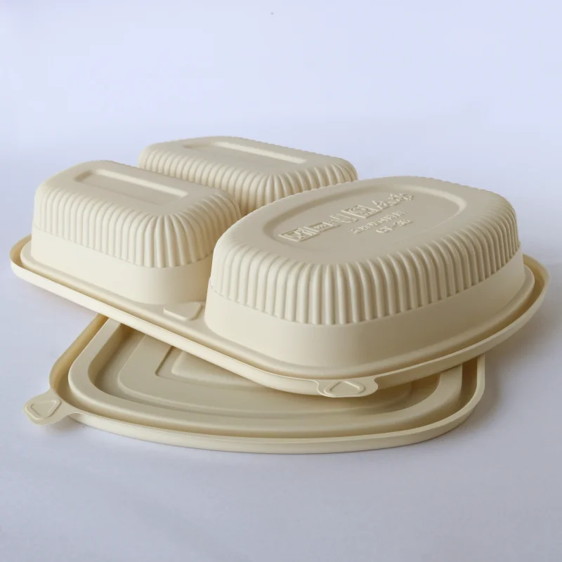 Biodegradable take away food container biodegradable pla plate biodegradabel corn starch pla tableware