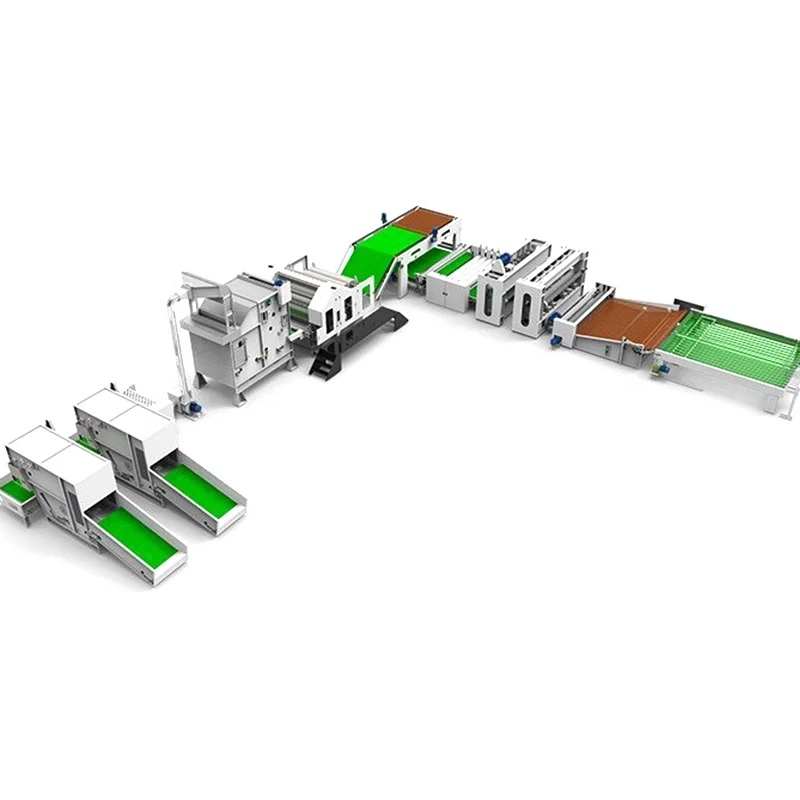 Fully automatic Needle Punching Home Textile Quilt Making Production Line Non Woven Machine