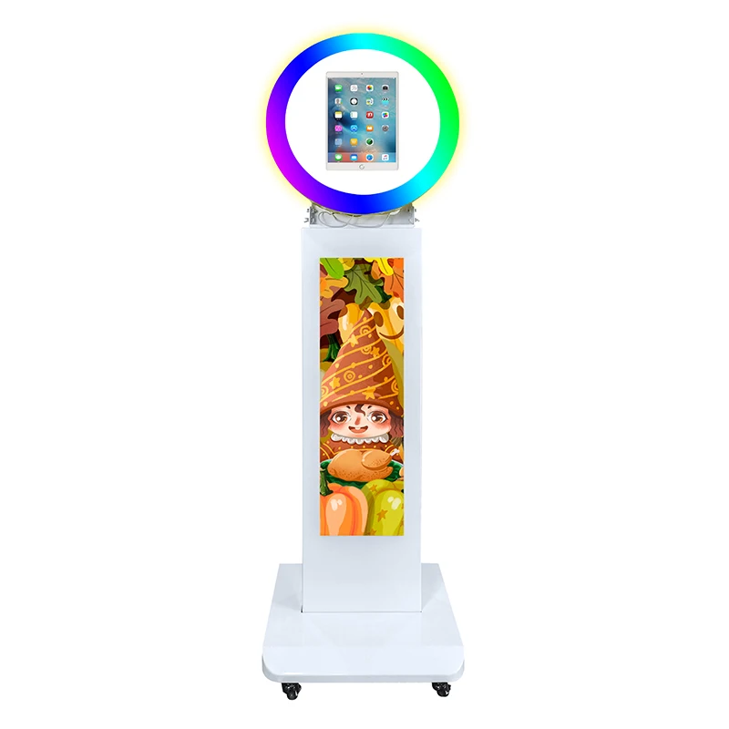 Белая светодиодная кольцевая лампа Ipad фотобудка портативная Booth горячая Распродажа ЖК-дисплей экран