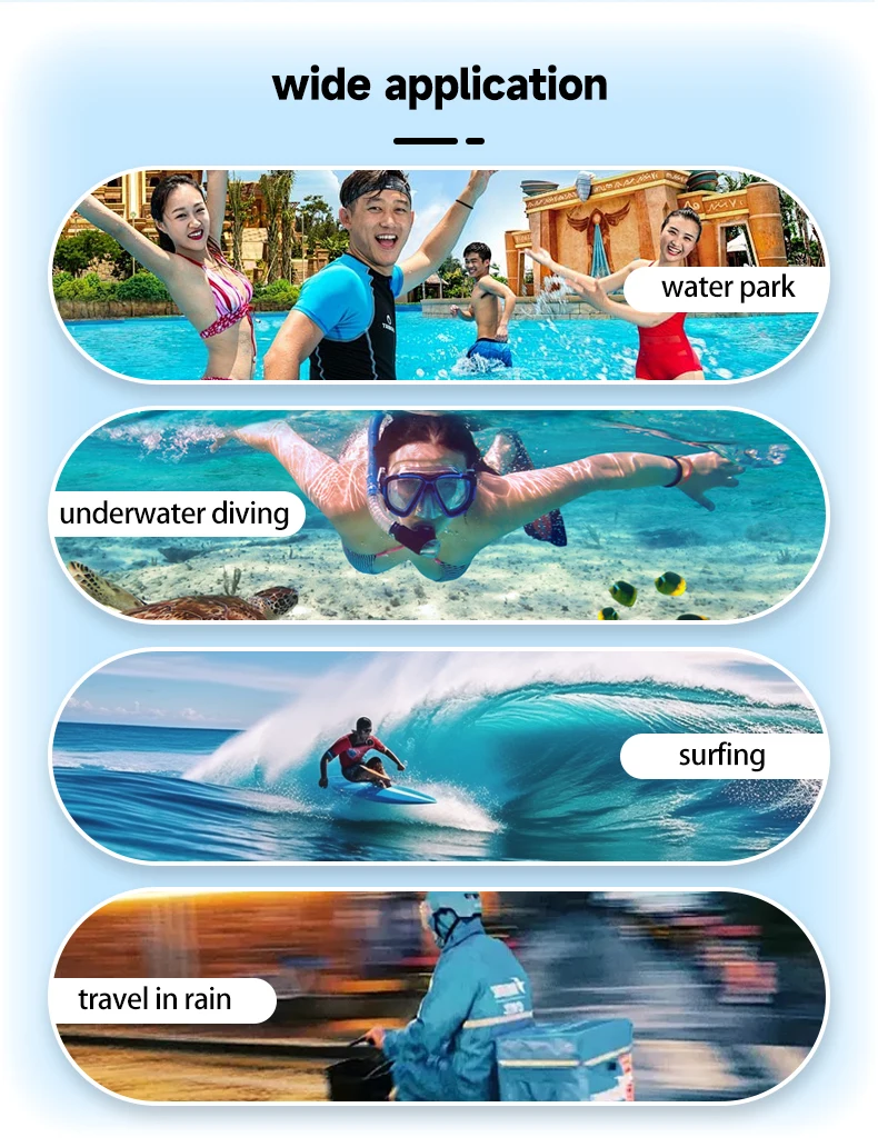 Free Sample Hot Sales Ins Wholesale Transparent Style Waterproof Cell Phone Bag Pouch Case with Lanyard for Outdoor