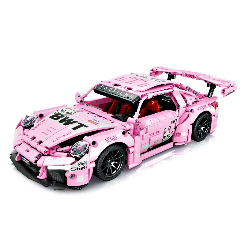 MJI 8616 Sports Car Models Remote Control Racing Car Compatible Building Blocks High Difficulty Assembly Model Bricks Gift