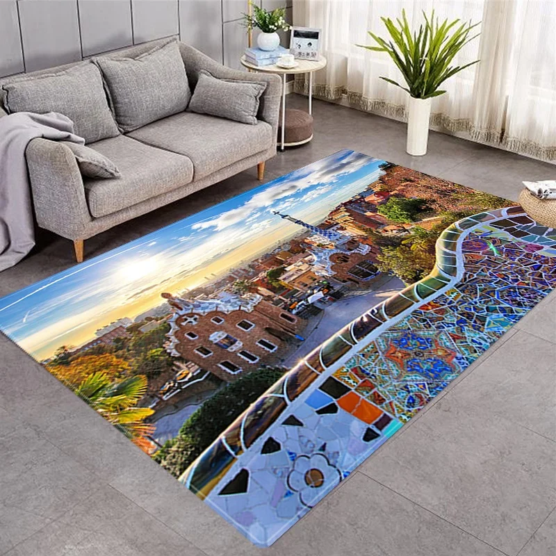 3d Modern Design Area Rug And Mat 3d Polyester Soft  landscapes  Carpet  40x 60cm(16x24inch) 12mm thickness