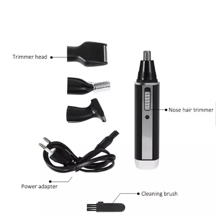 Kemei 6630 nose hair trimmer rechargeable shaving, hairdressing and eyebrow trimming 4-in-1 nose hair trimmer