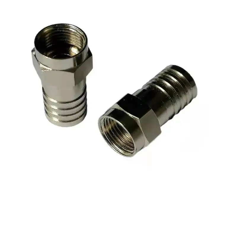 F crimp type connector for RG6/RG59