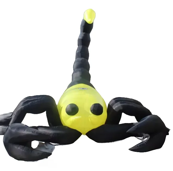Large 6m length black inflatables scorpion