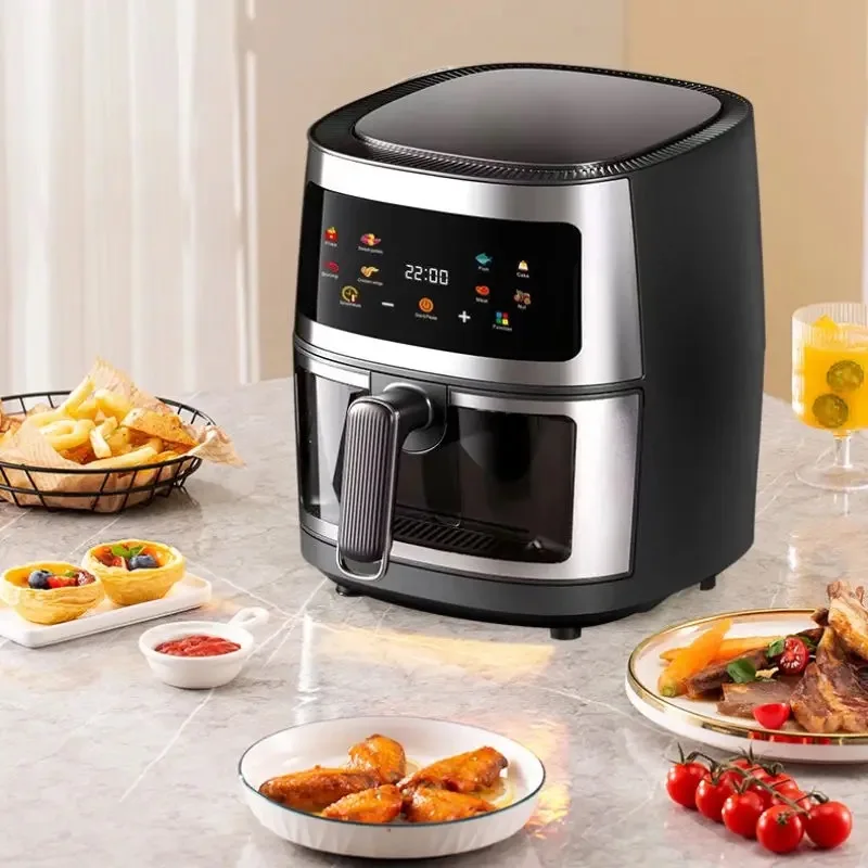 Custom Logo Manufacturer Home Kitchen Easy Cooking Nonstick 8l Smart Electric Digital Touch Screen Air Fryer