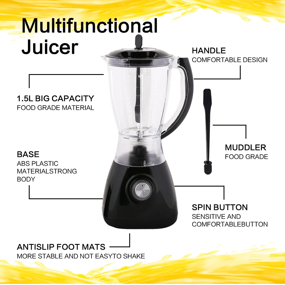 Nutrition Steel Commercial Table Machine Food Kenwoods Ice Slow Power Pomegranate Set Electric Grain Metal Blender Cuisine