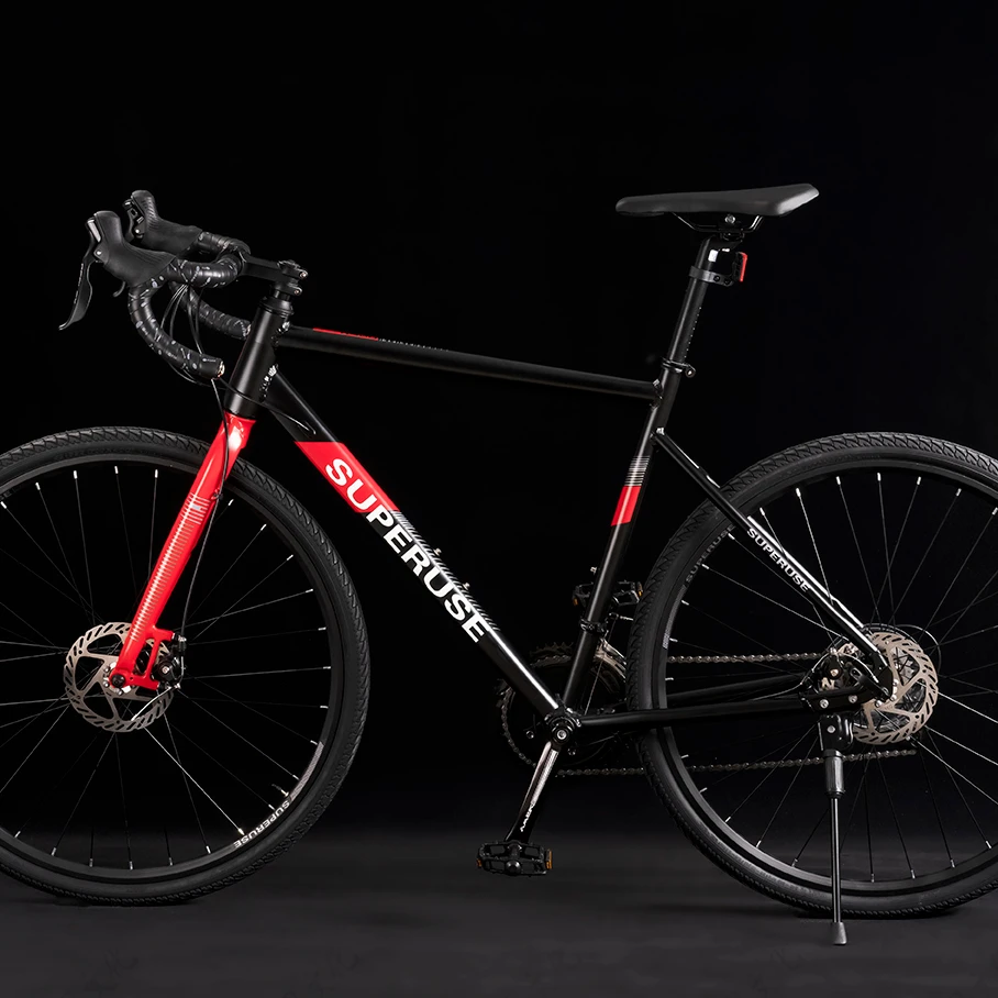 hot sale high quality unisex aluminum alloy silver black 16 speed 700c road bike