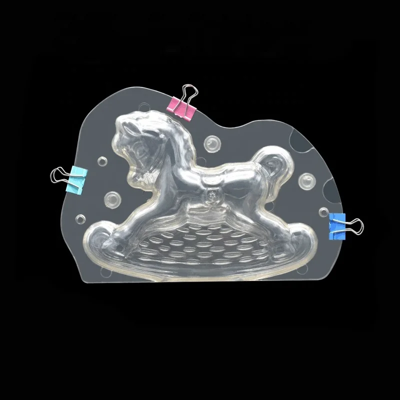 Пластиковые 3D формы для шоколада Hobbyhorse «сделай сам», стерео Конь-качалка, помадка, конфеты, желе, выпечка, шоколад, форма для деревянного конского торта