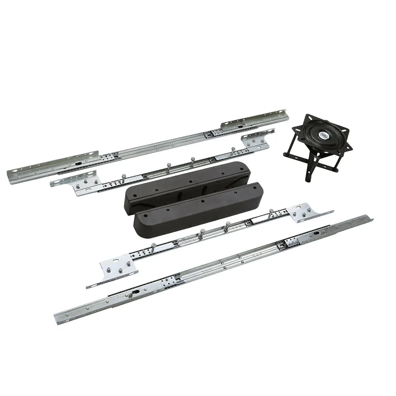 Silent Hidden Folding 5 In 1 Lifting Slide Rail Customizable Pull-Out Expansion For Multifunctional Dining Table Fittings