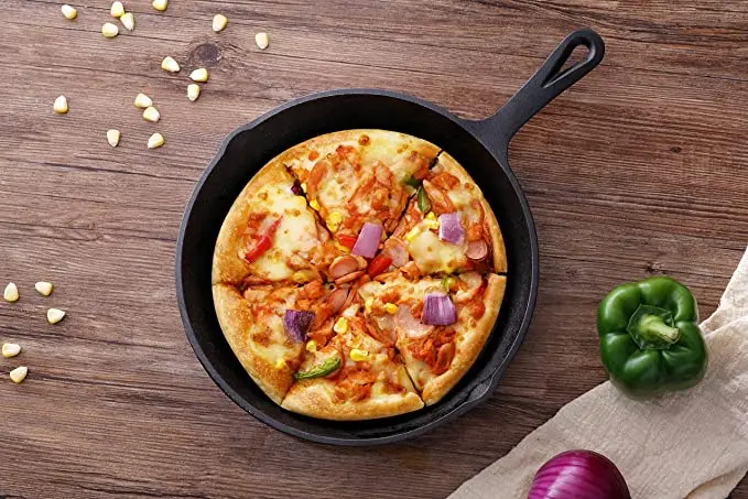 China Factory Manufacture Non Stick Frying Pan Pizza Pans Cast Iron Kitchenware For Sale