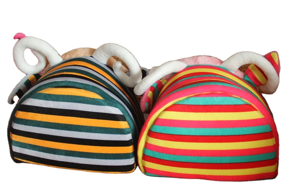 Pink Pig Design Luxury Pet Bed New Warm Plush Dog House Dog Cat Sleeping Pet Bed