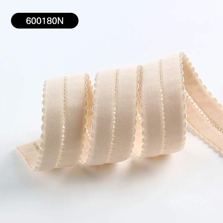 Factory supply custom 12mm fashionable bra elastic strap mesh shoulder band