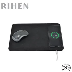 Qi Standard Wireless Charger Mouse pad with Bracket for Mobile Phone