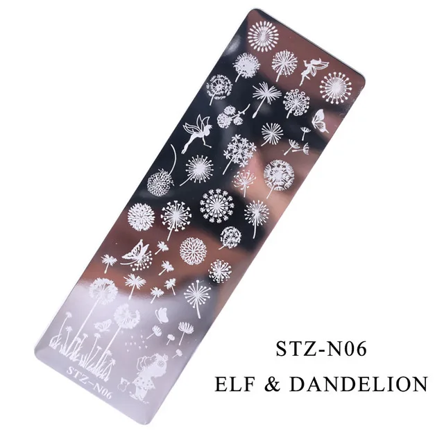 BIN New Flower Leaf Butterflies Snowflake Stamping Plates Nail Stamp Template DIY Stainless Steel  Nail Art Templates