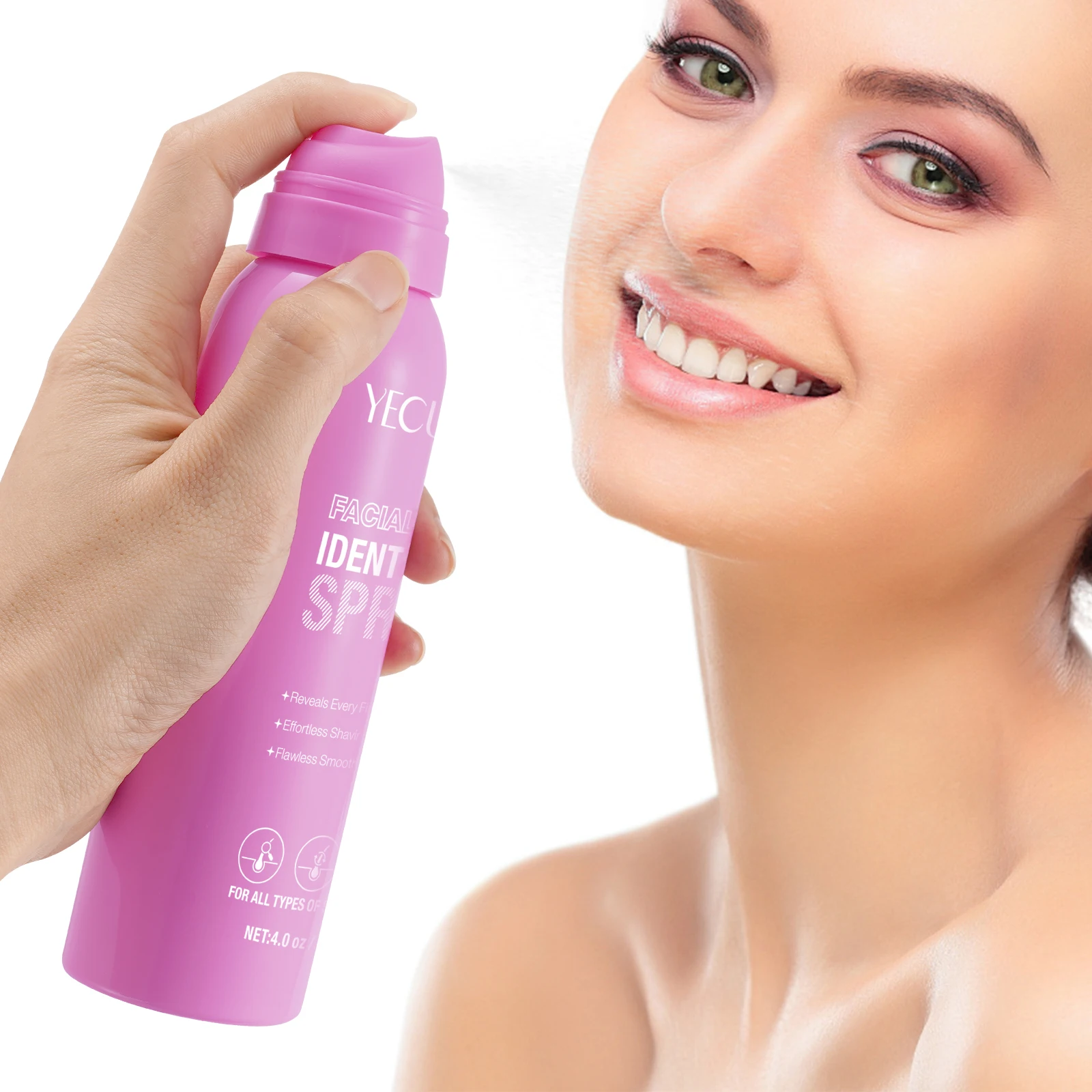 YECUCE smooth skin effortless shaving hair woman facial hair identifier spray shave hair identify spray for face
