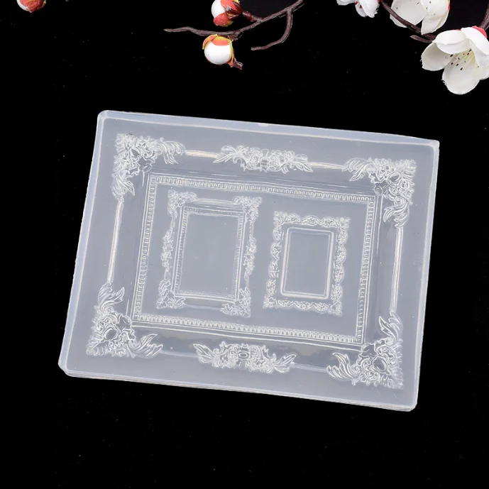 Z30 silicone for gypsum mold Resin crystal mold Silicone mold for photo frame accessories