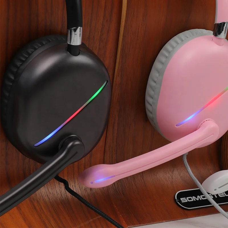 SOMOSTEL Best Surround Sound Gamer Headphones Headband Games Earphone Audifonos Noise Cancelling Gaming Headset With Mic